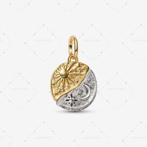 Pandora Sun and Moon Medallion Charm